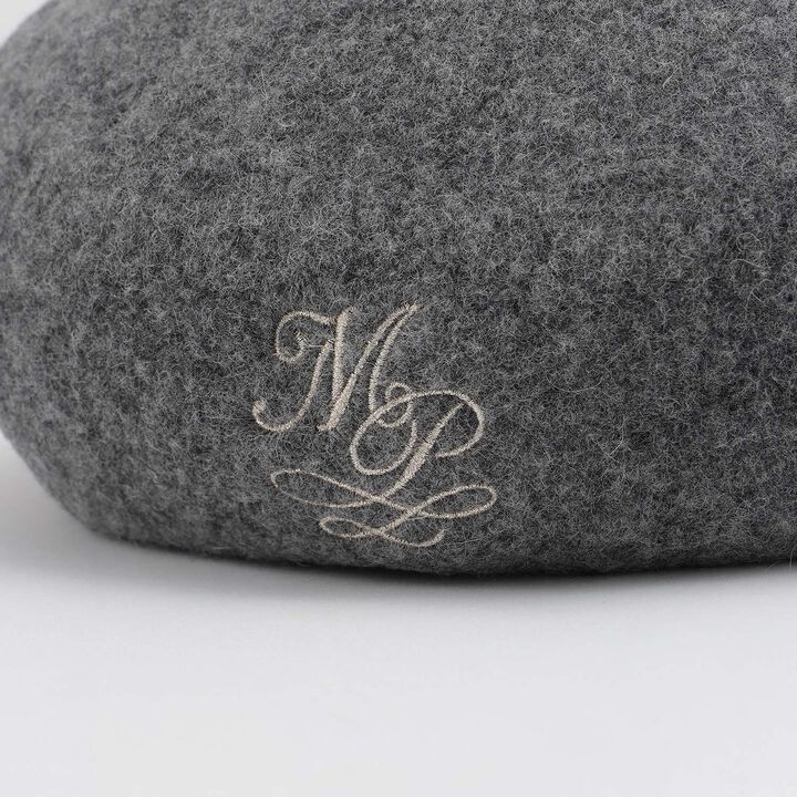 One Point Logo Embroidery Basque Beret,Light pink, medium image number 2
