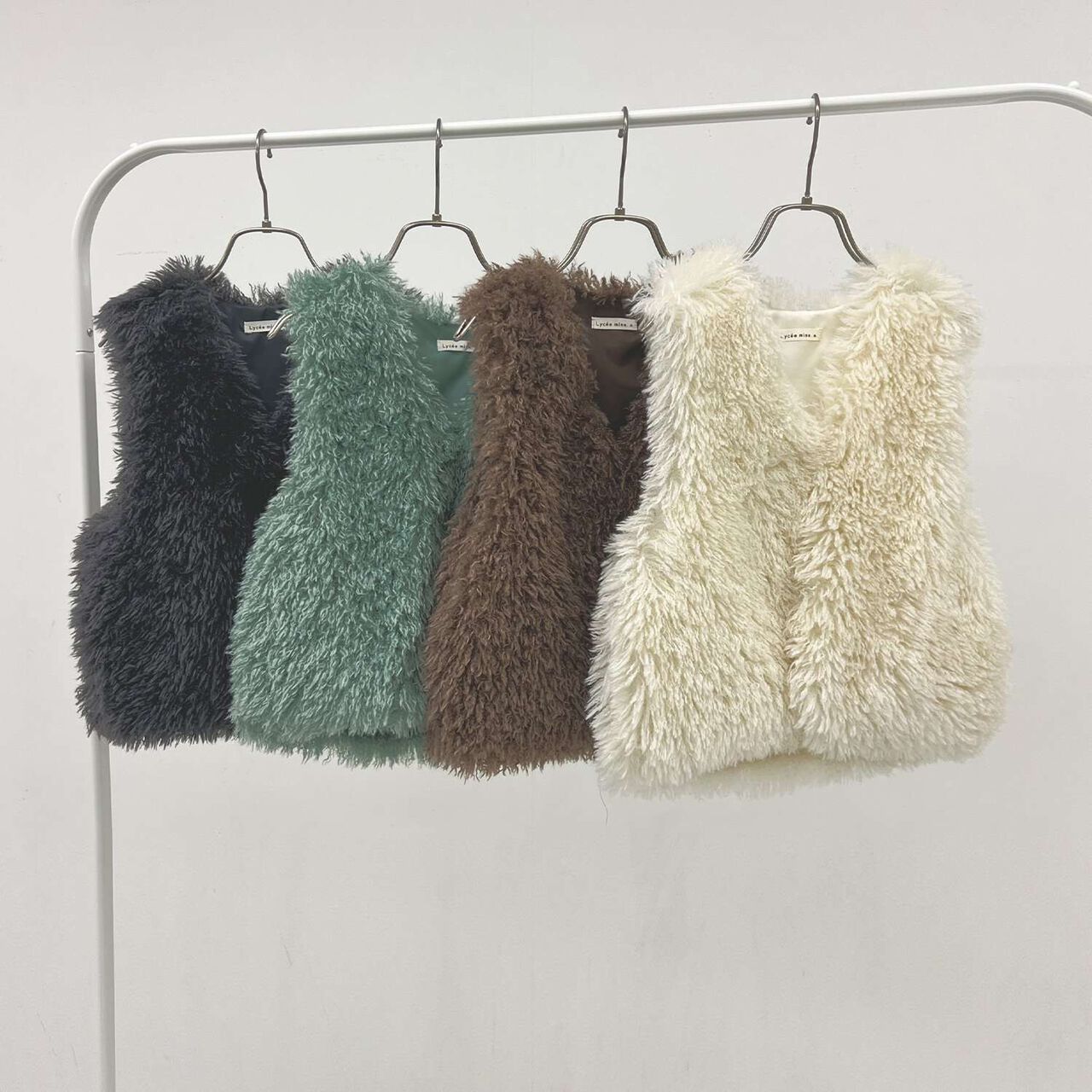 Fluffy and Soft Halloween Fur Vest,Mint, large image number 15