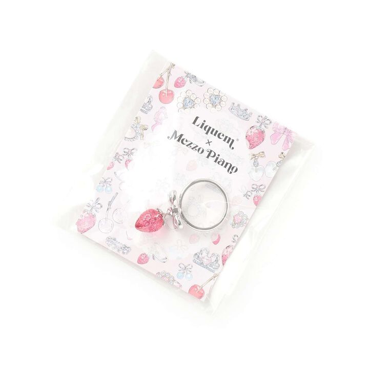 [Liquem] Strawberry Ribbon Ring (Adult Size),Pink, medium image number 5