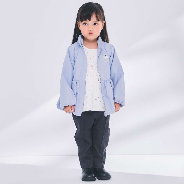 [Light & Fluffy/Water-Repellent] Peplum Windbreaker,Mocha tea, medium image number 2