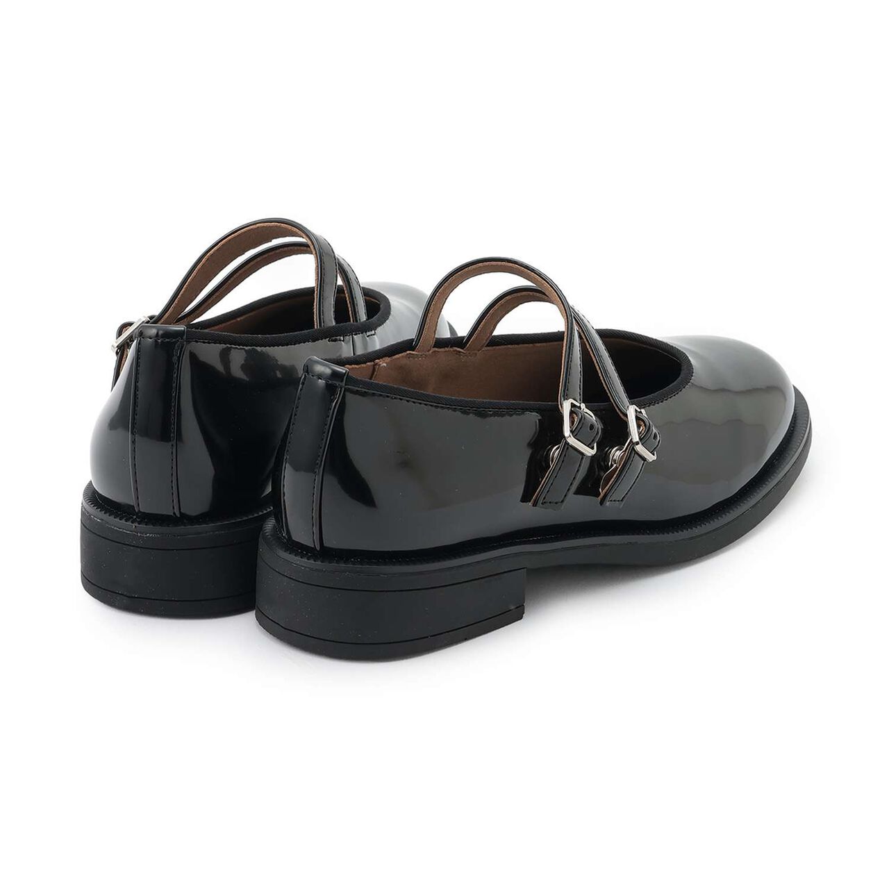 Double Strap Shoes,Black, large image number 9