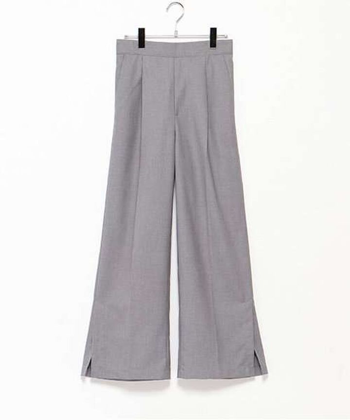 Semi-Wide Tuck Pants,Black, medium image number 10