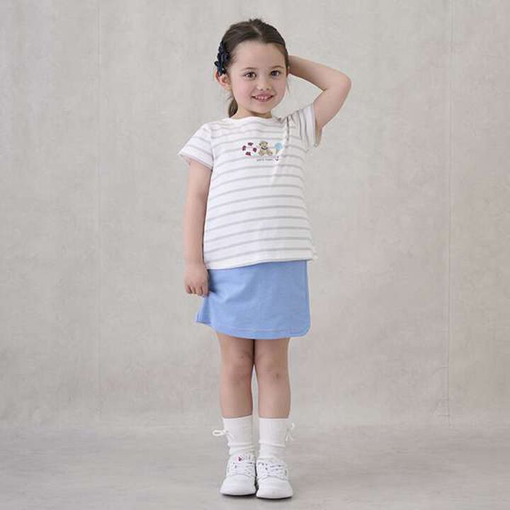 Ribbon Hair Clips 2P,Sax blue, medium image number 9