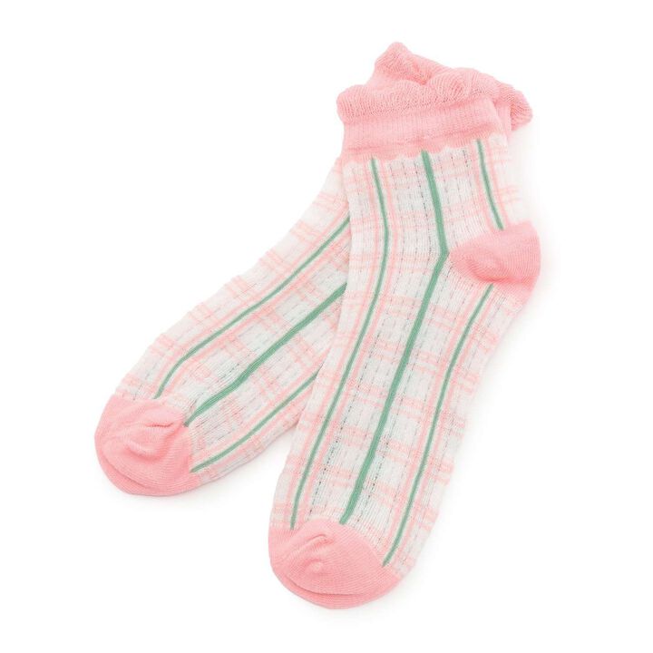 Spring Crew Socks,Yellow green, medium image number 4