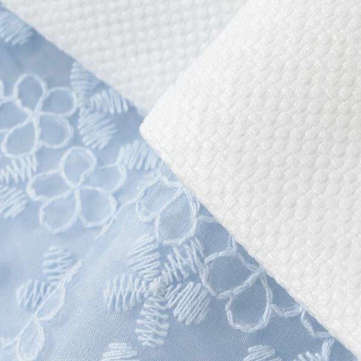 Kids Bolero Jacket + Lace Dress Set,Sax blue, medium image number 6