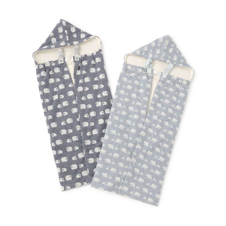 Organic Jacquard 4 WAY Walnut,Navy, medium image number 8