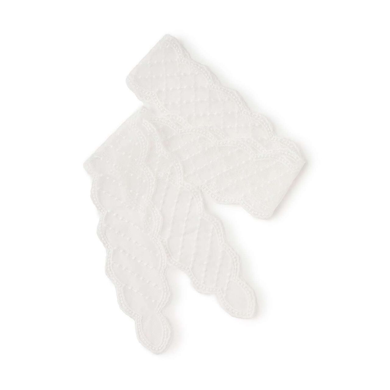 Lace Hair Scarf,Ivory, large image number 1