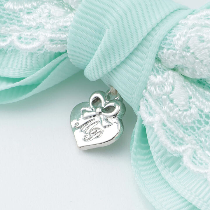 Ribbon Lace Hair Ponytail Holders Set of 2,Off white, medium image number 2