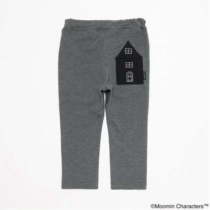 [MOOMIN] Moomin House Long-Length Leggings,Charcoal gray, medium image number 1