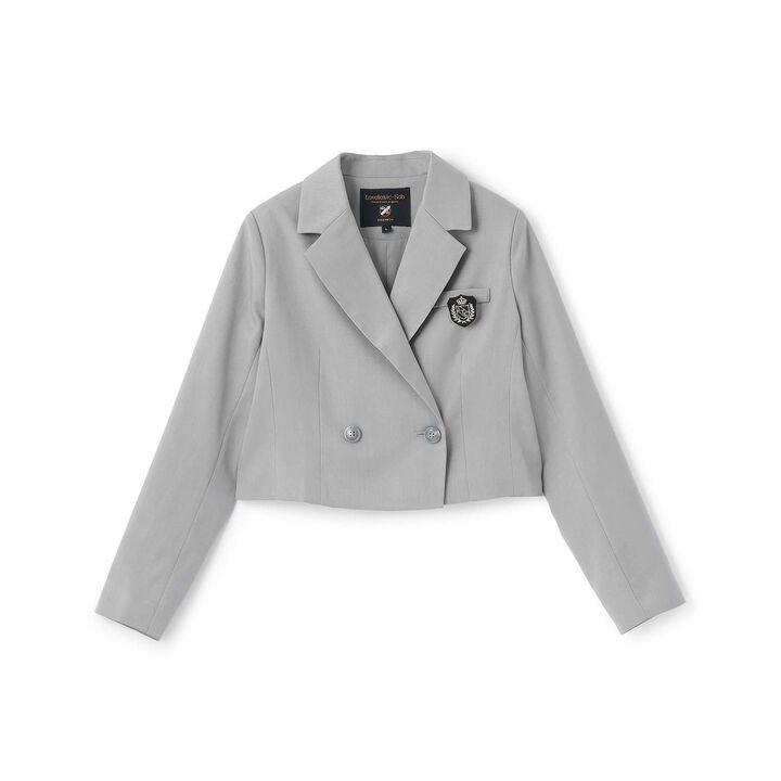 [Graduation Attire] Emblem Bolero Jacket,Black, medium image number 7