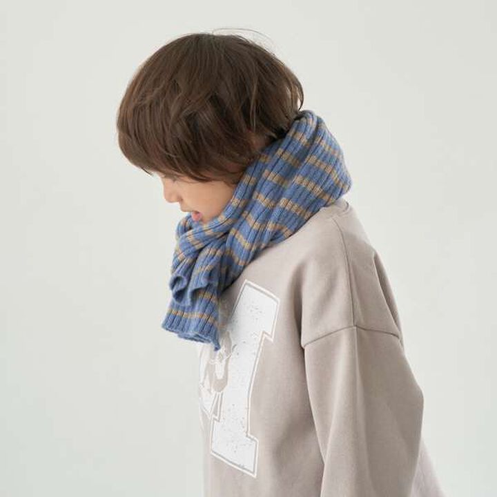 Stripe Pattern Scarf,Brown, medium image number 7