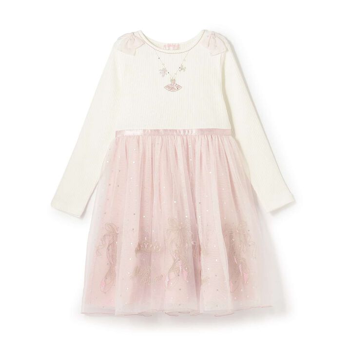 Tulle Embroidery Docking Dress,, medium