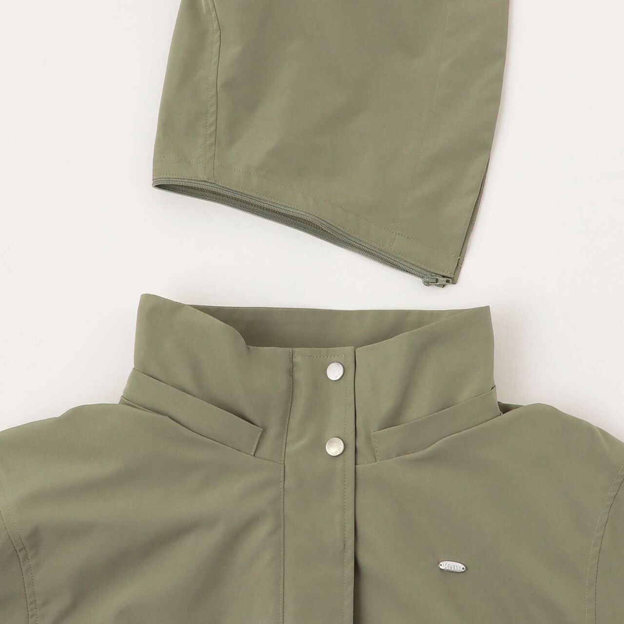 Water-Repellent Logo Ribbon 3-Way Mountain Parka,Beige, large image number 6