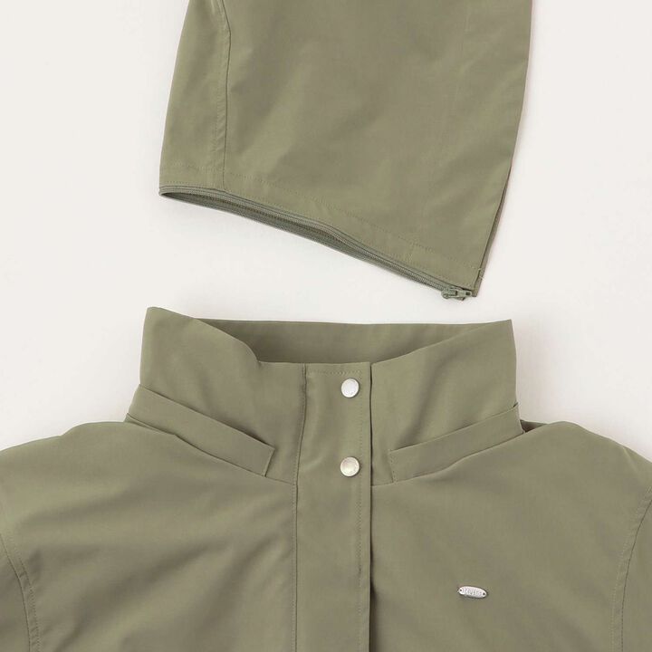 Water-Repellent Logo Ribbon 3-Way Mountain Parka,Beige, medium image number 6