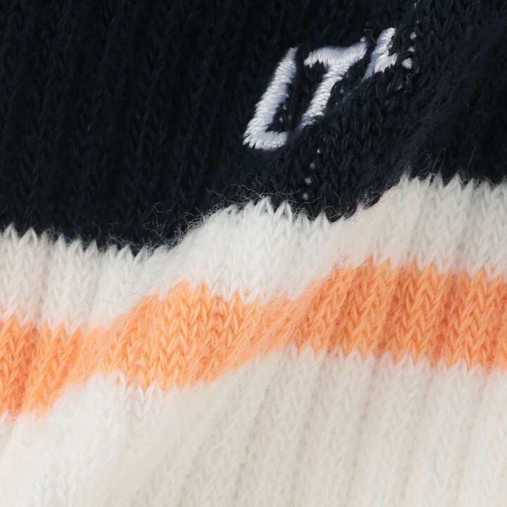 [LTXC] Multi Line Crew Socks,Black, medium image number 2