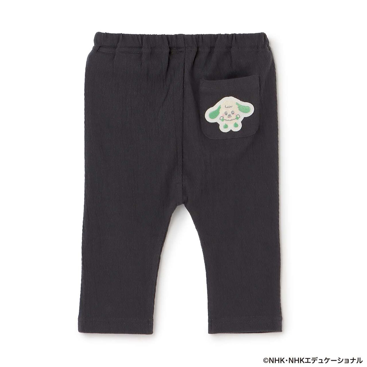 [躲貓貓！] 刺繡打底褲,炭灰色, large image number 6