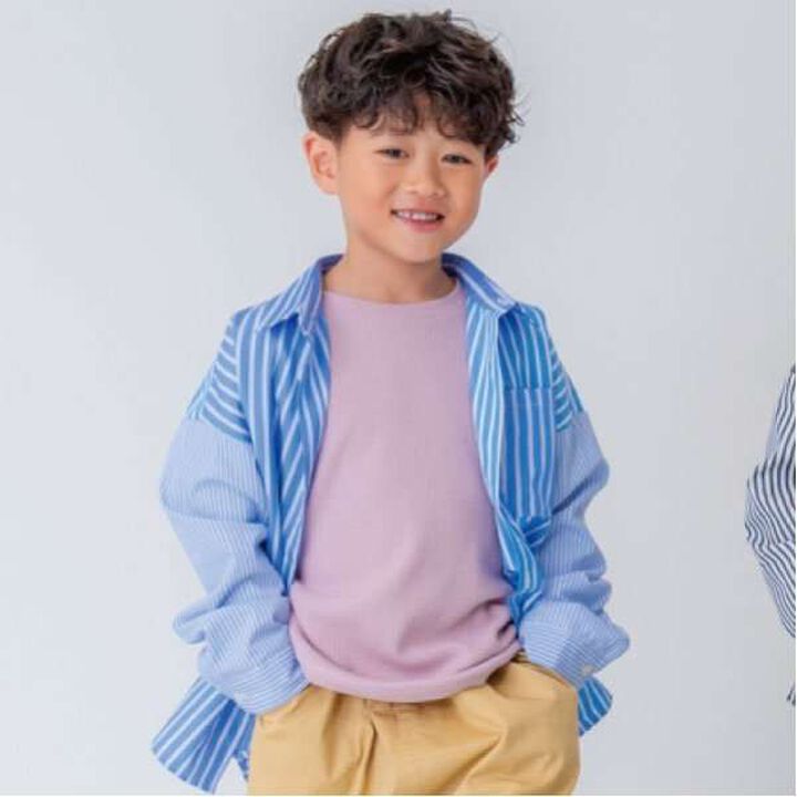 [365D.] Waffle Wide Long Sleeve T-Shirt,Green, medium image number 4