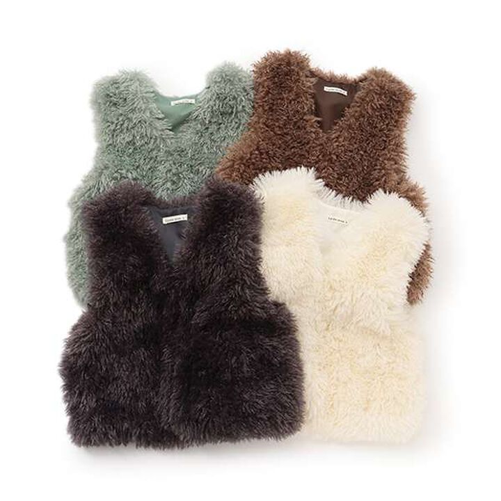 Fluffy and Soft Halloween Fur Vest,Mint, medium image number 12