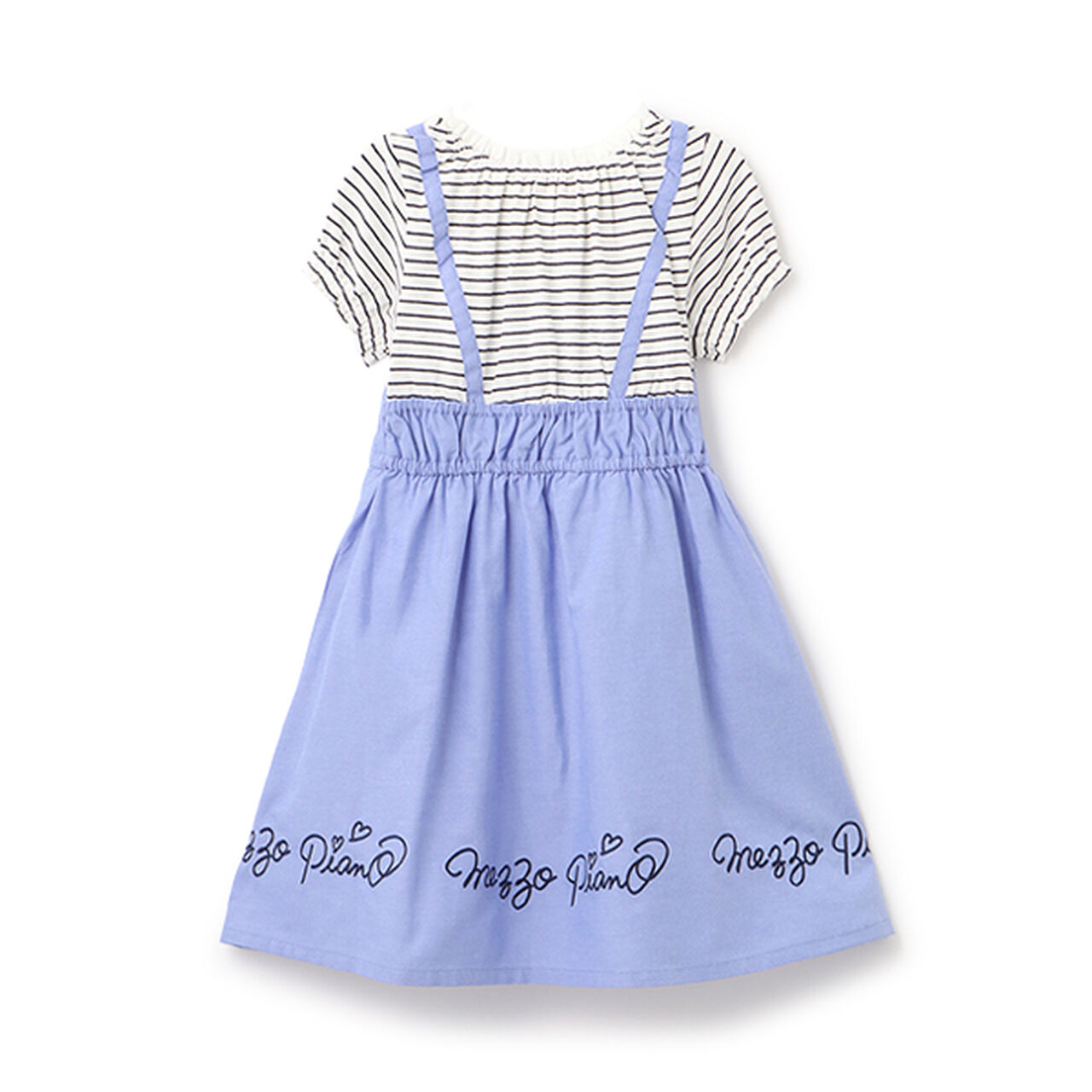 [Restocked] [Not Available in Direct Stores] Short-Sleeve Rabbit Docking Dress,Navy, large image number 1