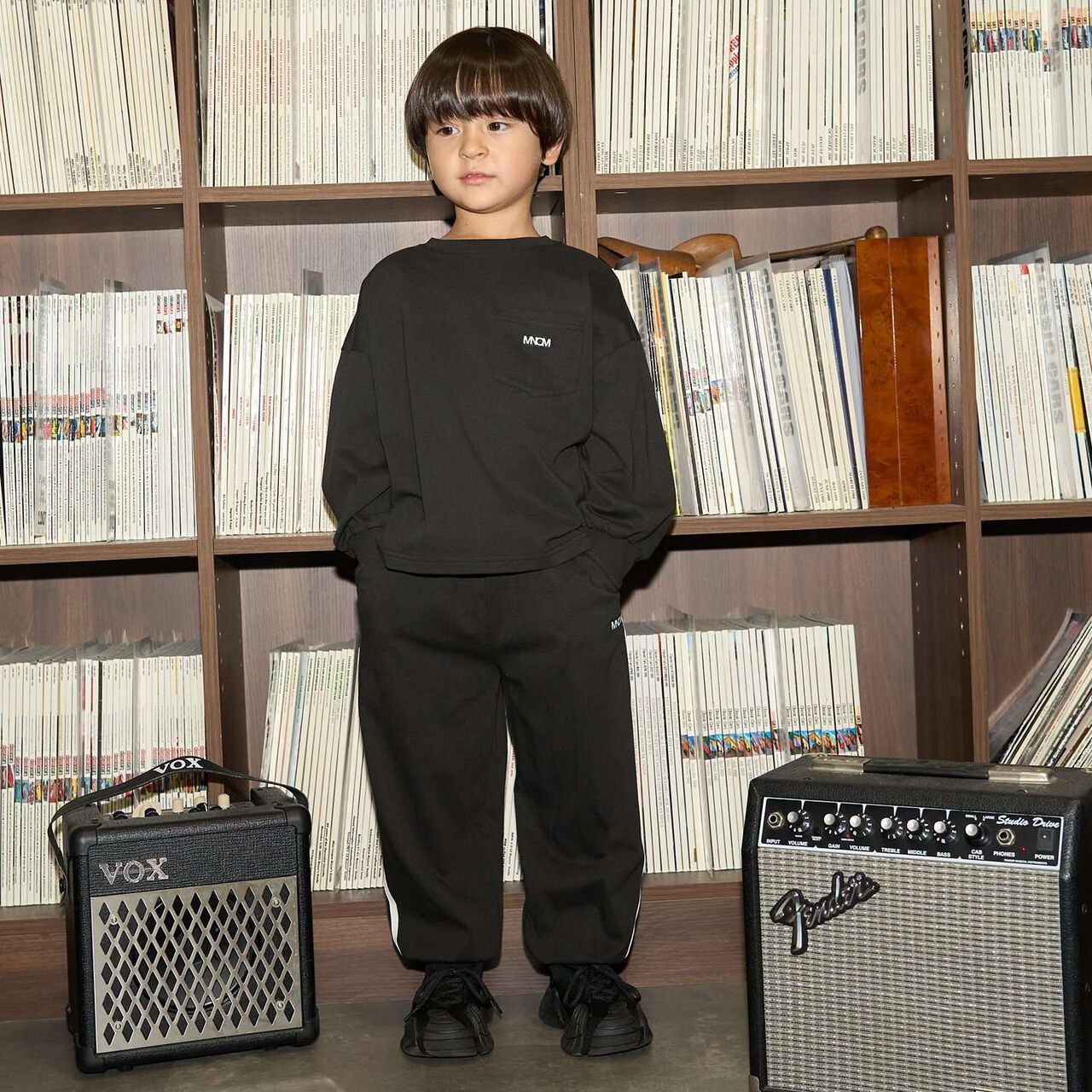 [MNCM] [Coordinatable Setup] [Kaiteki Tenjiku] Oversized Silhouette Side Line Pants,Dark brown, large image number 28