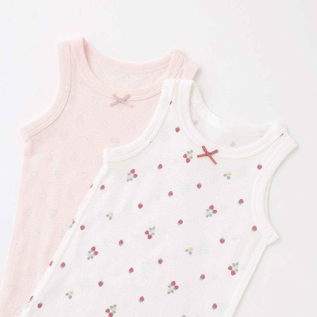 [Weak Acidity] Girls' Tank Undergarments 2P,Light pink, large image number 3