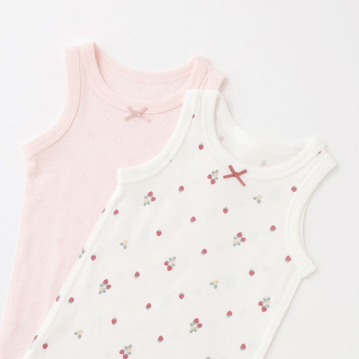 [Weak Acidity] Girls' Tank Undergarments 2P,Light pink, medium image number 3