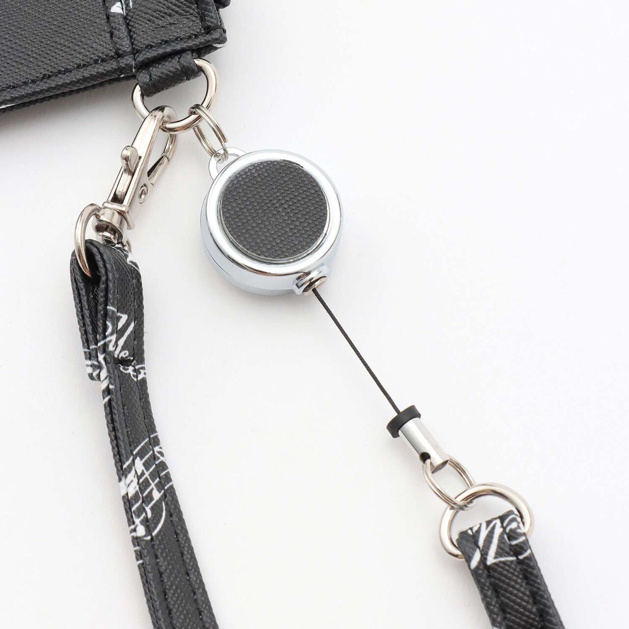 Musical Note All-Over Pattern Card Holder♪,Off white, large image number 3