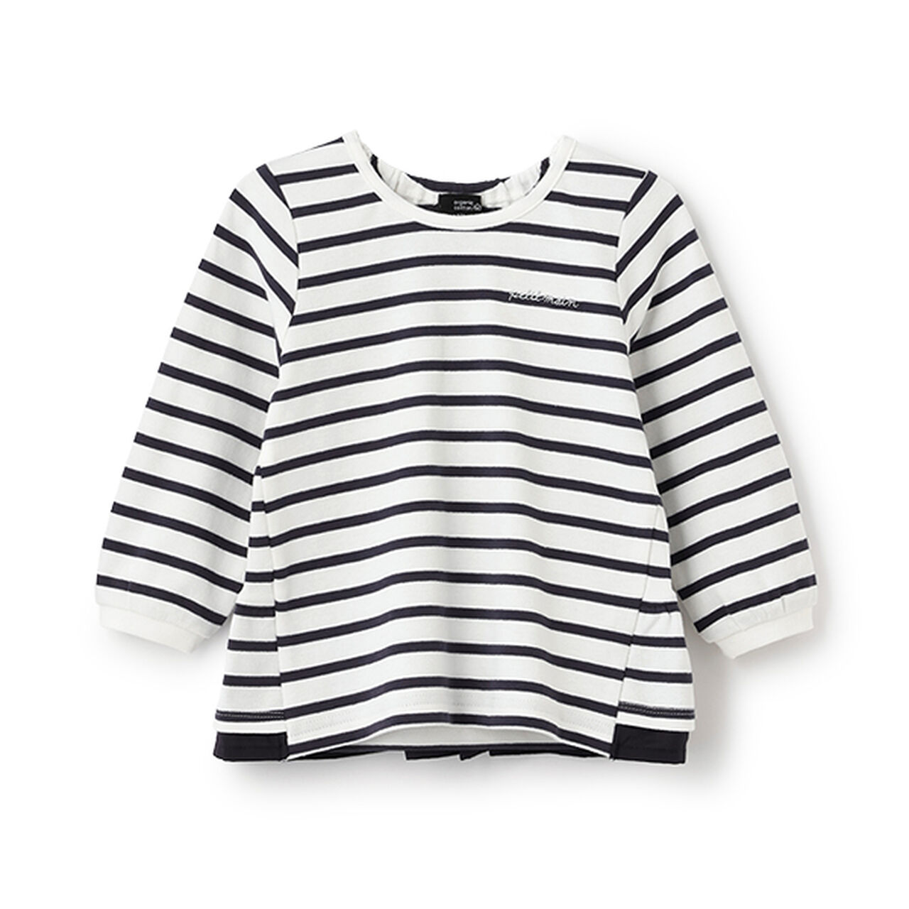 Organic Peplum Long Sleeve T-Shirt,Off white, large image number 17