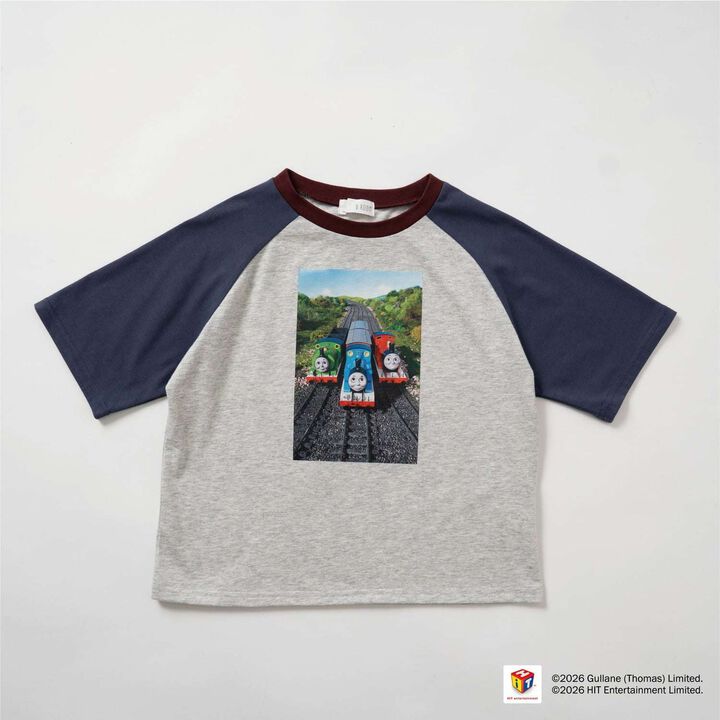 [Thomas the Tank Engine] Raglan Short Sleeve T-Shirt,Red, medium image number 2