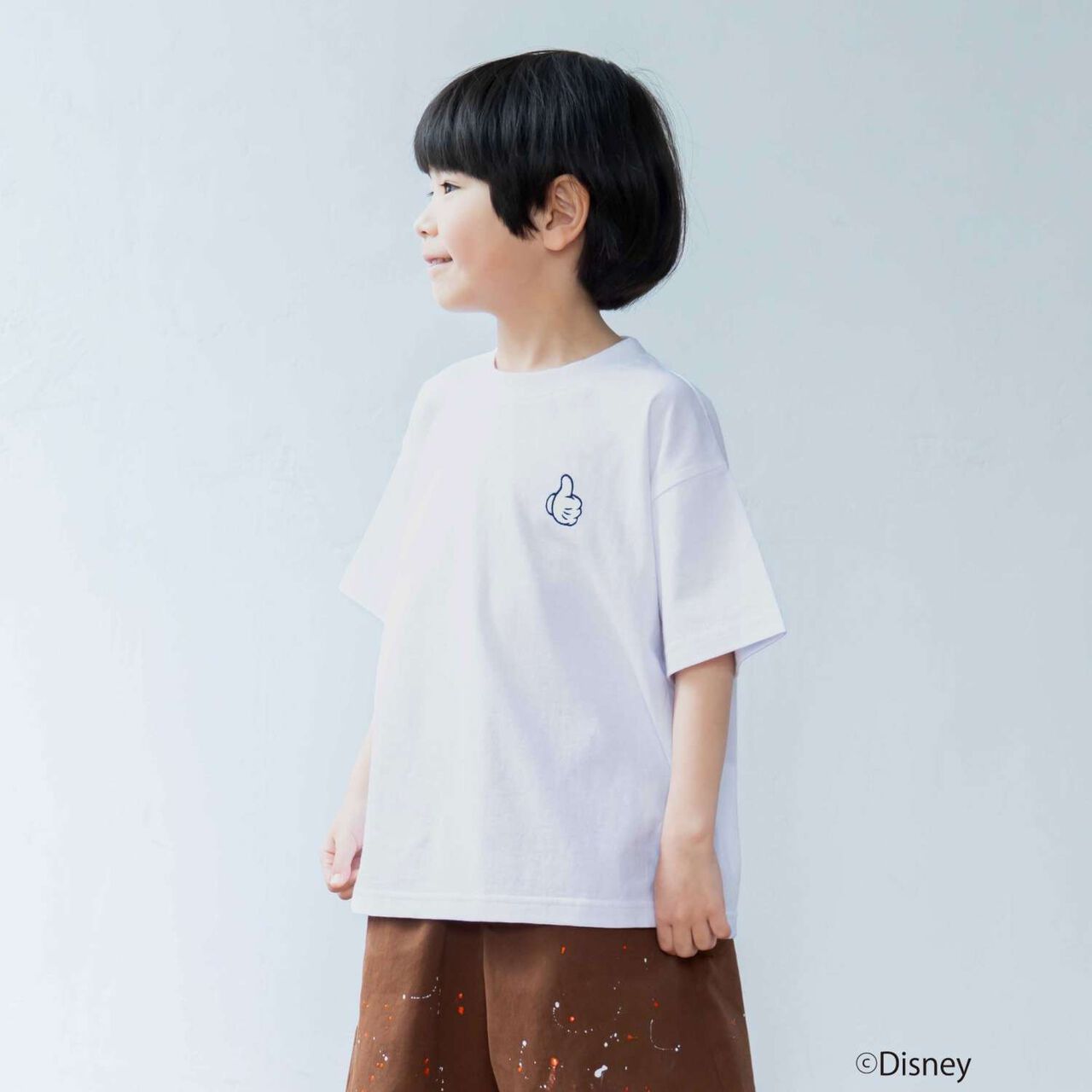 [Parent-Child Matching] [Disney] Sports Short-Sleeve T-Shirt,White, large image number 2