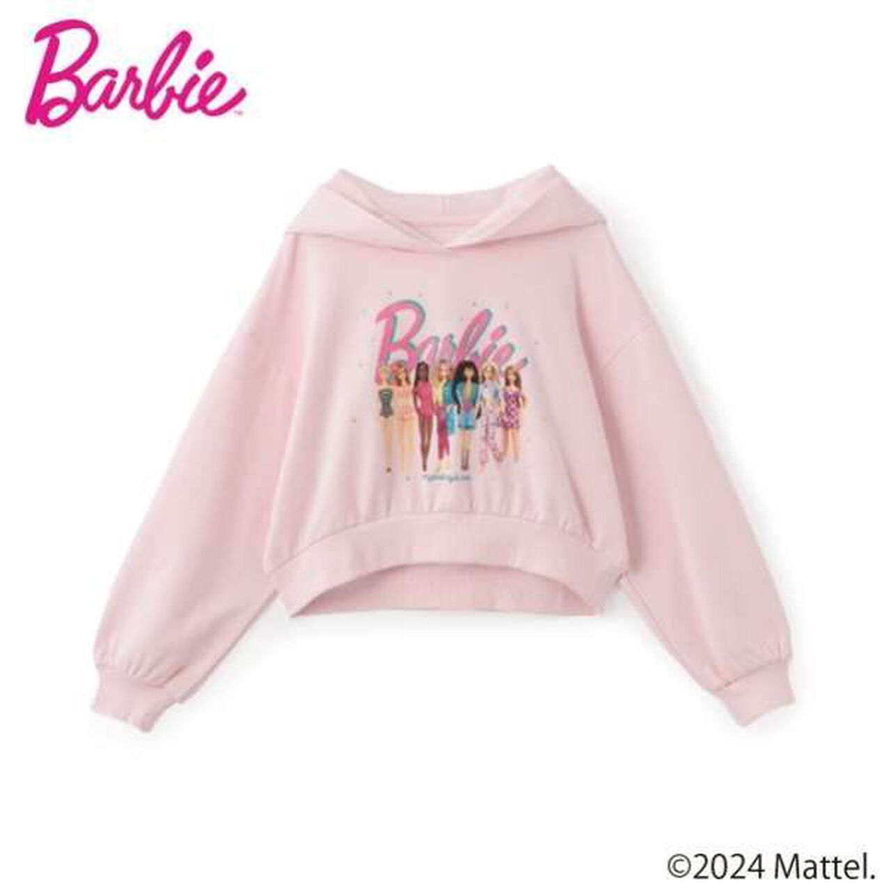 Barbie / Black Cropped Parka,Black, large image number 2