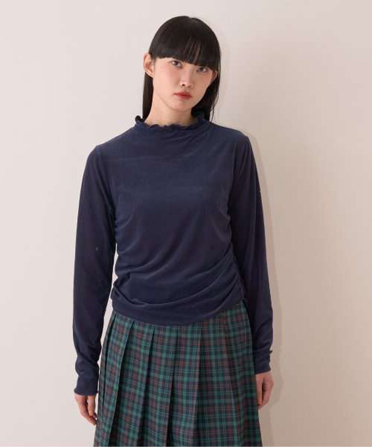 Sheer Velour Top,Black, large image number 20