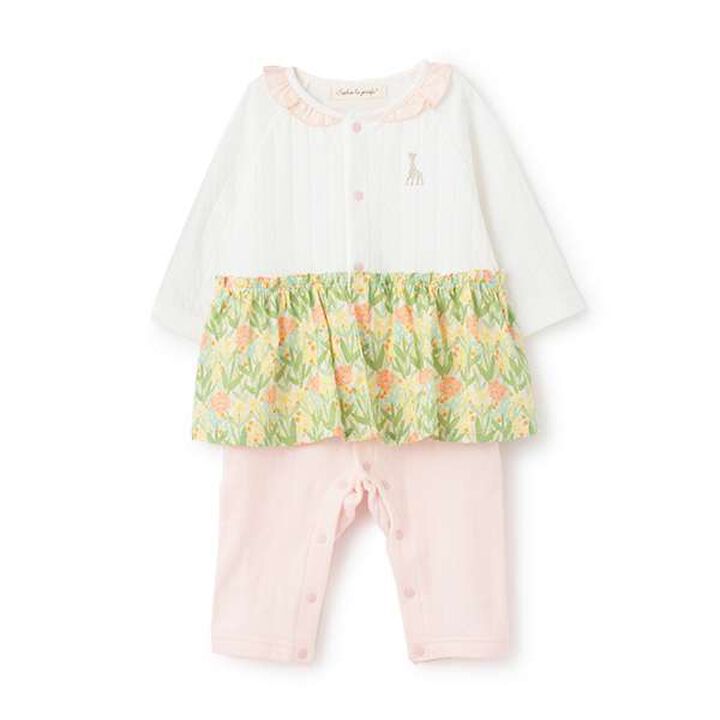 Floral Pattern Coverall,, medium