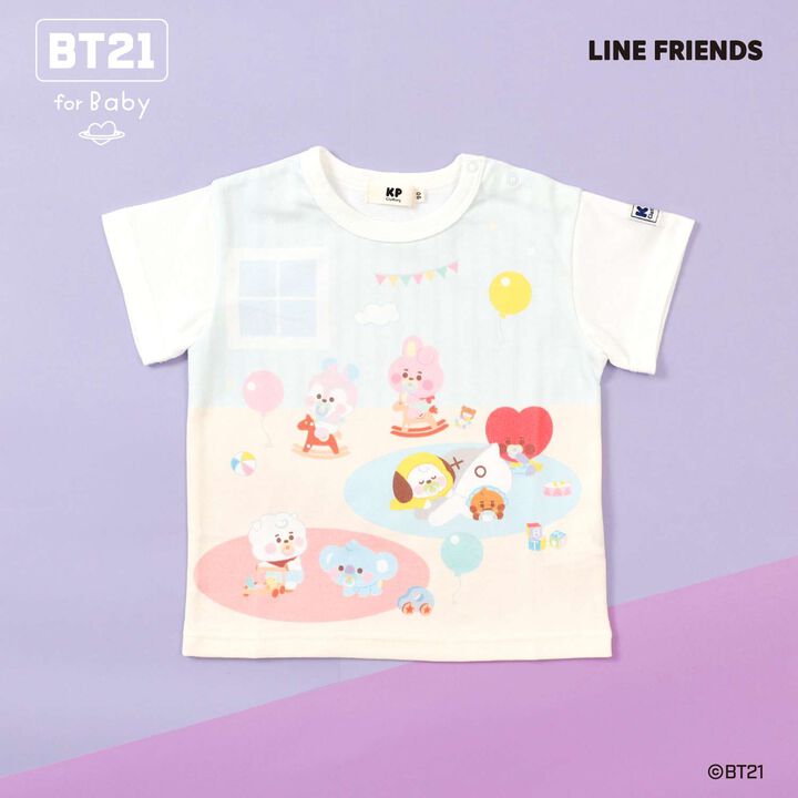 [BT21] Panel Print Short Sleeve T-Shirt,, medium