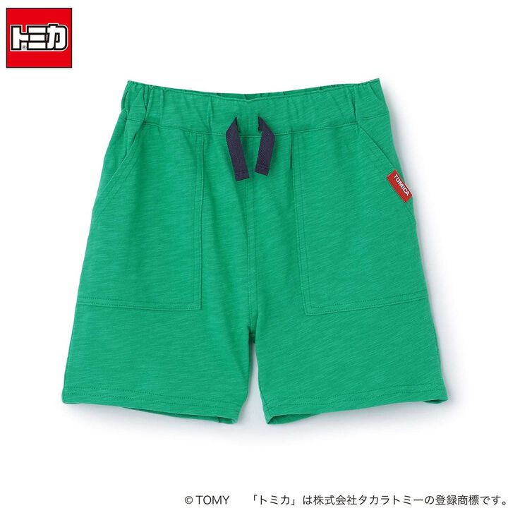 [TOMICA/接觸涼感] 剪裁短褲,綠色, medium image number 0