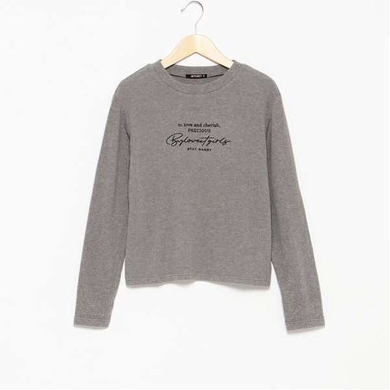 Micro-Fleece Long Sleeve T-Shirt,Black, large image number 18