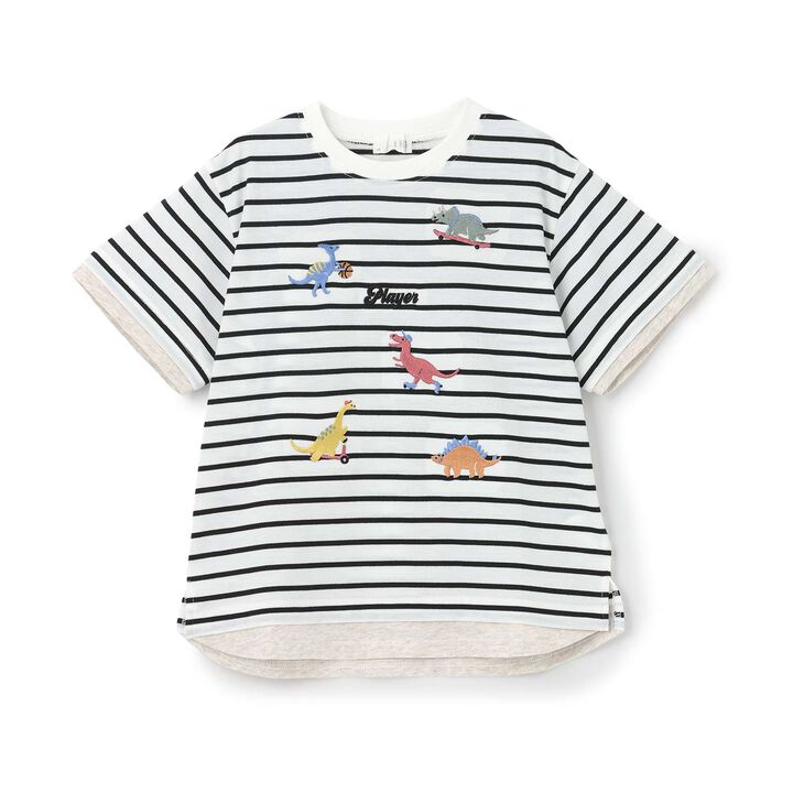 Assorted Embroidery T-Shirt,Milky white, medium image number 8