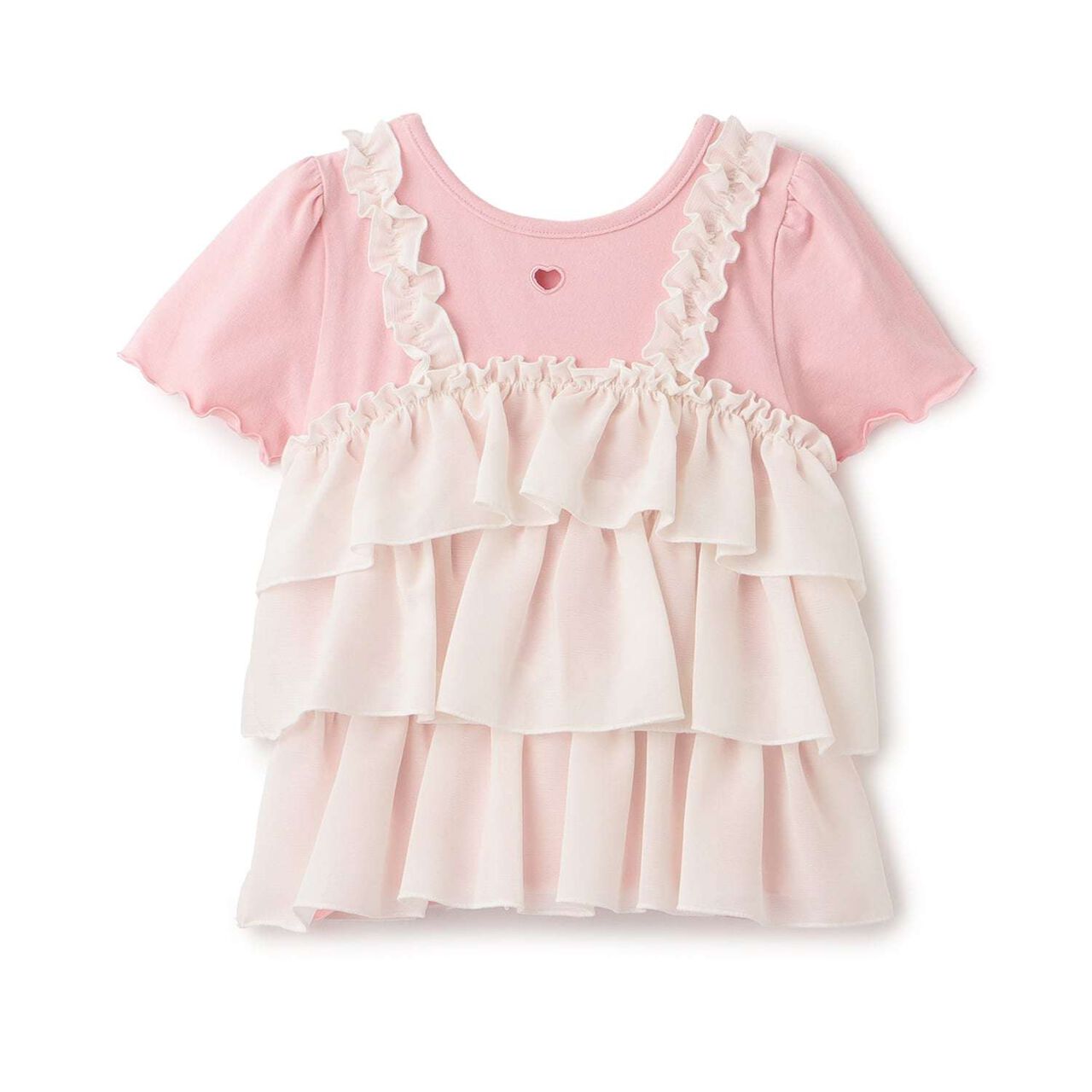 [Either Way Is Fine] UV Protection & Cool Touch Tiered Camisole Docking T-Shirt [Kids Girls],Mint, large image number 5
