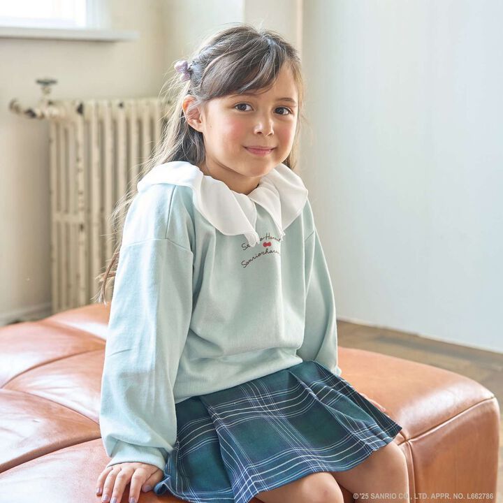 [Studio Hanul x Sanrio Characters] Assorted Collared Sweatshirt,Sax blue, medium image number 30