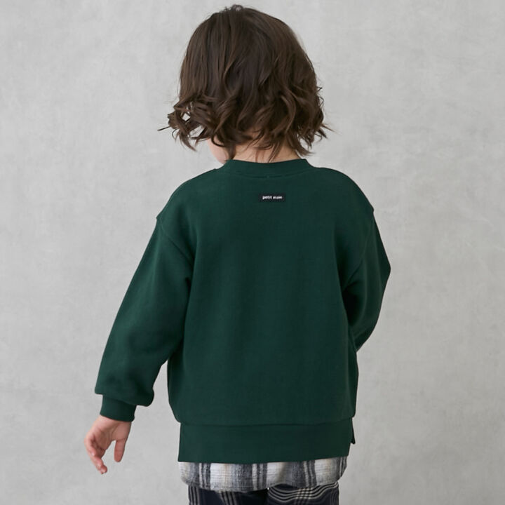 Bear Motif Sweatshirt,Navy, medium image number 5