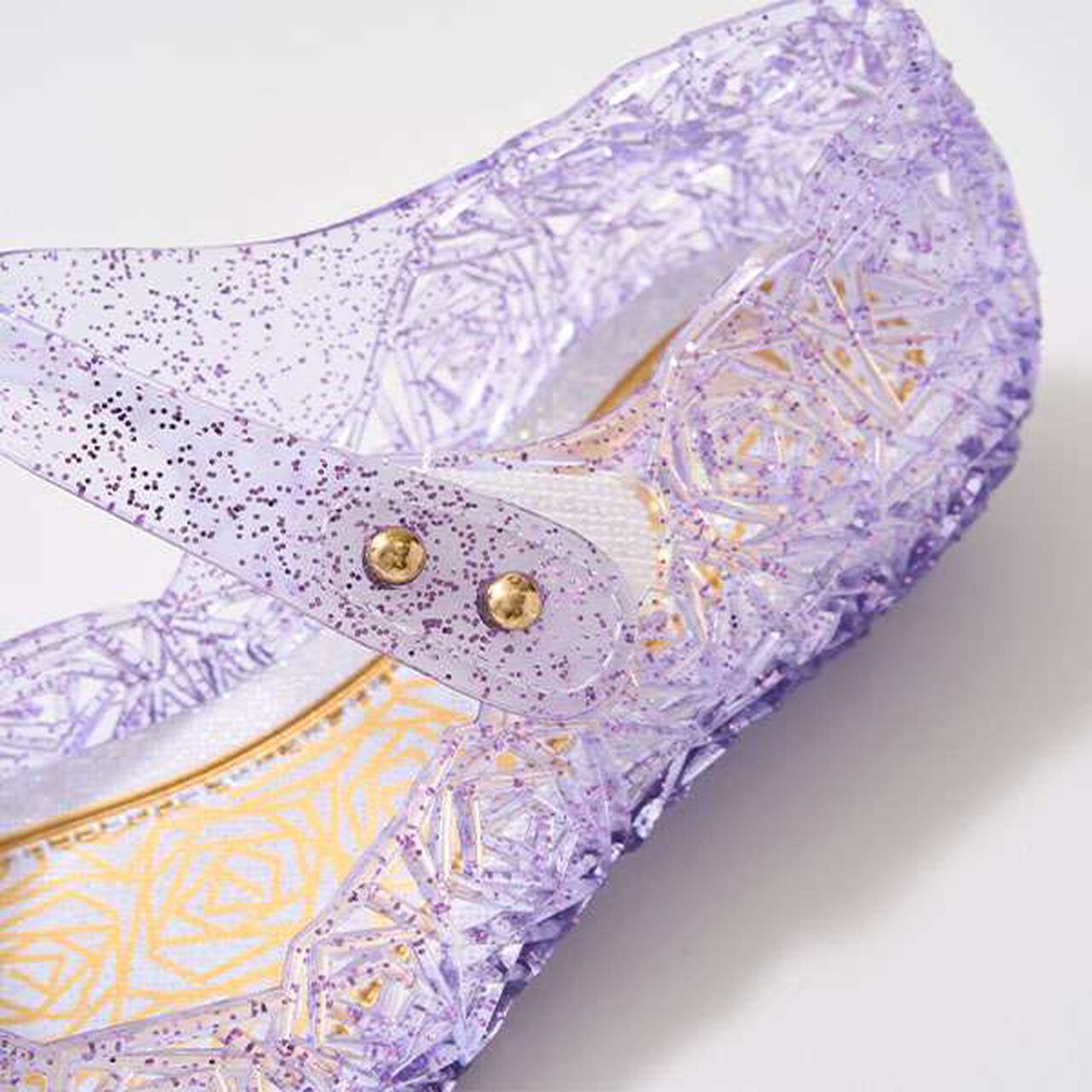 Clear Lame Rainbow One Strap Shoes,Pink, large image number 3