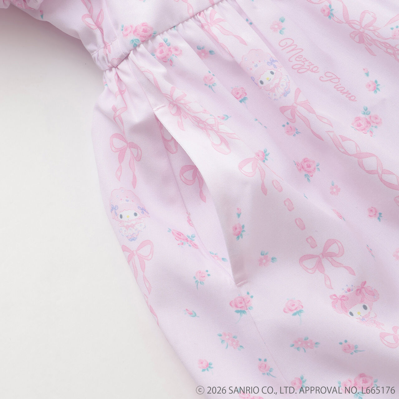My Melody / My Sweet Piano Ballerina Print One-Piece Dress,Light pink, large image number 6