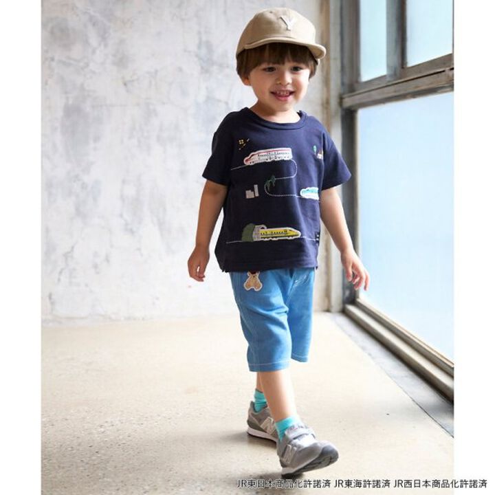 [Shinkansen] Track Short Sleeve T-Shirt,Navy, medium image number 3