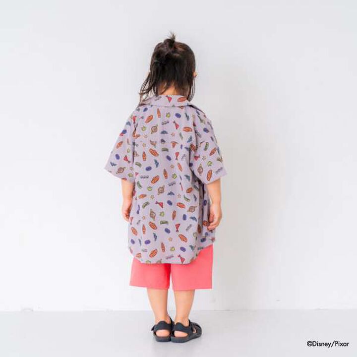 [Matching with Dad Outfit] Disney Kids Toy Story Pattern Shirt,Light gray, medium image number 2