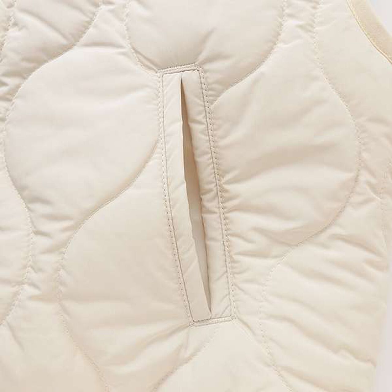 [Mix and Match Series] Quilted Vest,Ivory, large image number 9