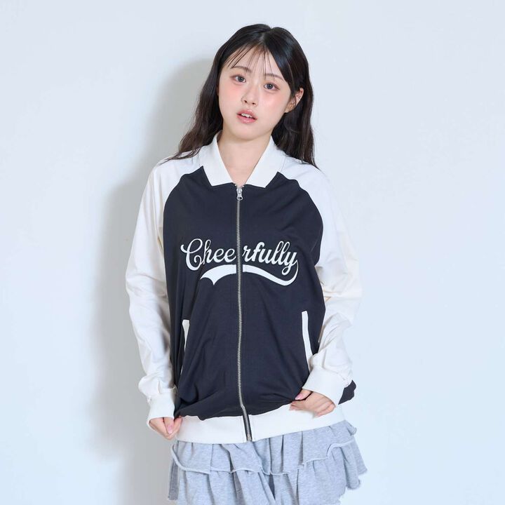 [High-Spec Outerwear] Varsity Jacket,Black, medium image number 7