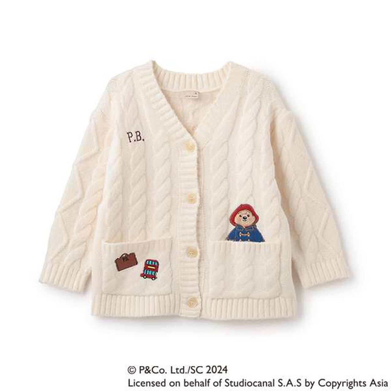Paddington (TM) Knit Cardigan,Pearl white, large image number 17