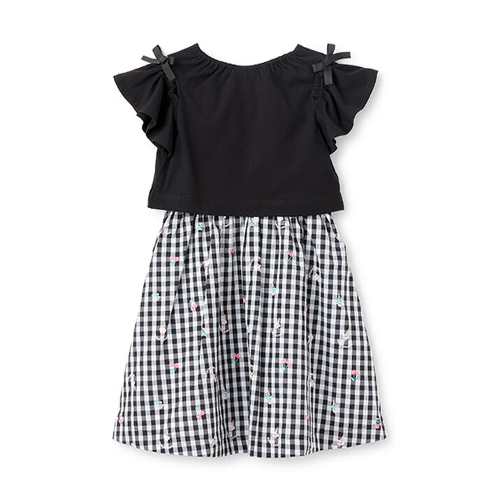 Gingham Sweets Docking Dress,Black, medium image number 1