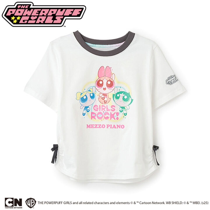 [The Powerpuff Girls] Ringer T-Shirt,Off white, medium image number 1