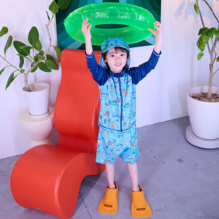 [SWIM] Vehicle All-Over Pattern Pants,Turquoise, medium image number 9